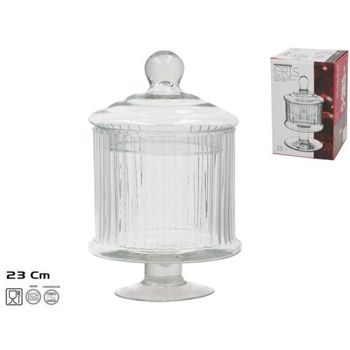 Zdjela NA STALKU S POKLOPCEM 23CM STAKLO Slike