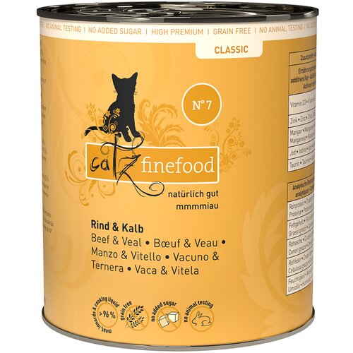 catz finefood Varčno pakiranje 24 x 800 g - Govedina & teletina Cene