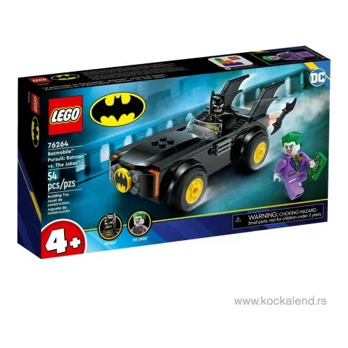 Lego DC 76264 Pregon z Batmobilom™: Batman™ proti Jokerju™