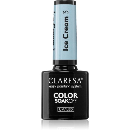 Claresa SoakOff UV/LED Color Ice Cream gel lak za nohte odtenek 5 g Cene