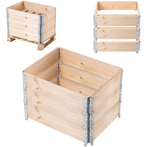 KADAX Leseni podalj&amp;scaron;ek iz palet 60x80 cm, postelja iz palet, paket 3 kosov, (5000362549) Slike