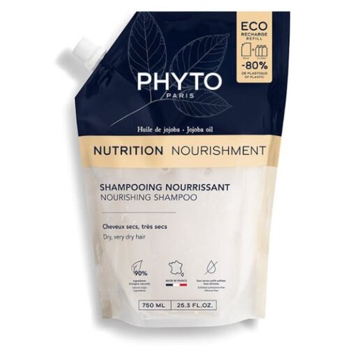 Phyto &amp;Scaron;ampon za suvu kosu Nourishment, Refill pakovanje, 750ml Slike