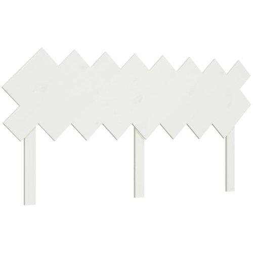 Maison Chic posteljno vzglavje - vzglavna omarica - nočna omarica belo 159,5x3x80,5 cm trdna borovina, (21706251) Slike