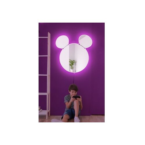 Hanah home ogledalo sa led osvetljenjem mickey silver pink Cene