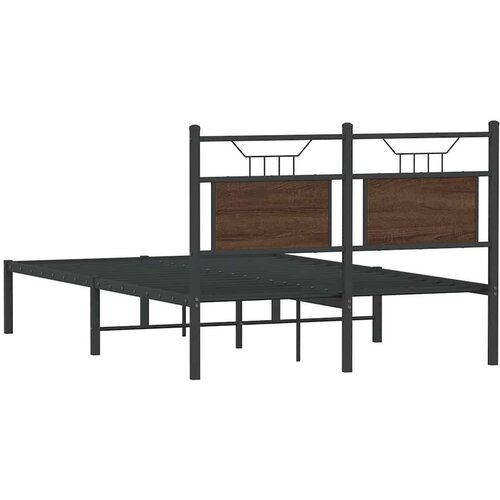 VidaXL Okvir kreveta bez madraca smeđa boja hrasta 120 x 200 cm drveni Slike