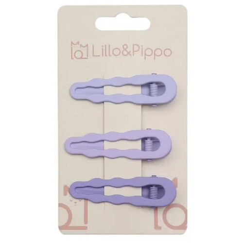 LILLO & PIPPO šnalice za kosu 3/1 basic ljubičaste Cene