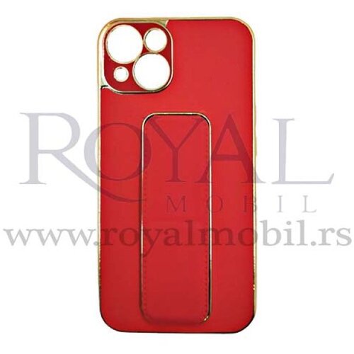  futrola leather sa postoljem za iphone 13 pro (6.1) crvena Slike