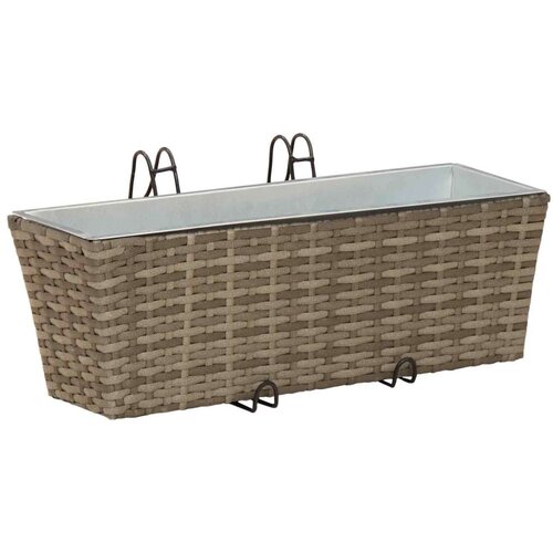  Ograda Metal - Siva 50 cm Slike