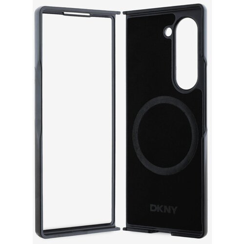 Dkny PU Leather Stack Logo MagSafe Samsung Galaxy Z Fold 6 Black Ovitek za telefon Vijolična Slike