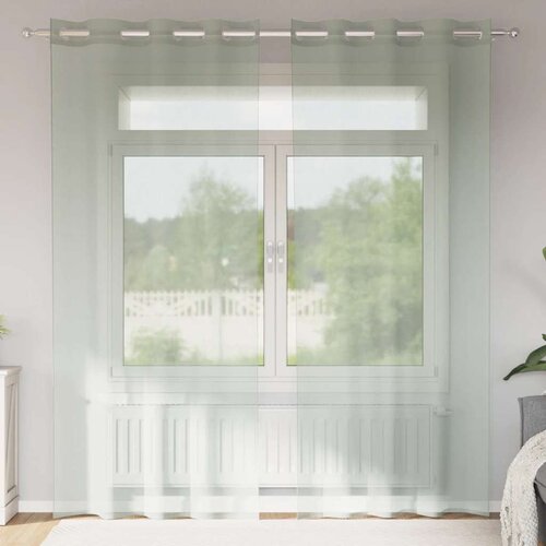 Voile zavjese s u&scaron;icama 2 kom svijetlosive 140x245 cm Cijene