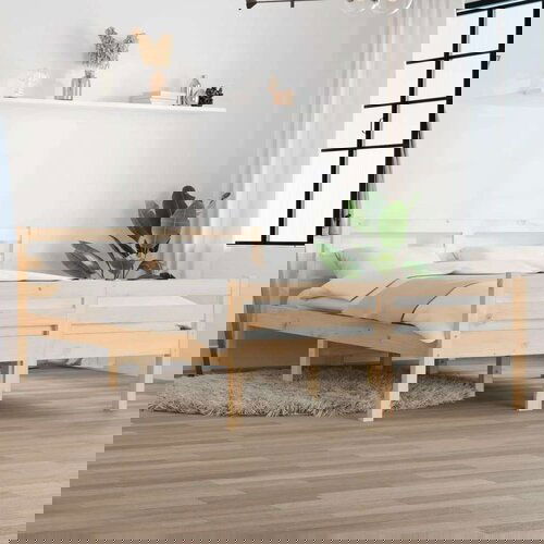  Posteljni okvir iz trdnega lesa 120x200 cm, (20685008) Cene