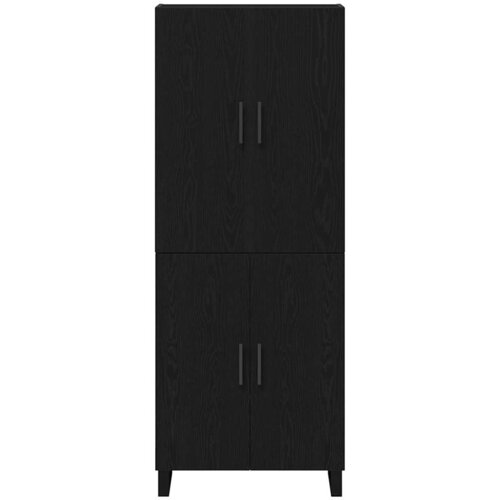  Highboard 2 pcs Crni hrast 69,5 x 34 x 180 cm Slike