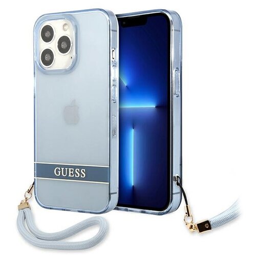  Maska za telefon Guess Hc PC/TPU Translucent za iPhone 13 Pro 6.1 plava (GUHCP13LHTSGSB) Cene