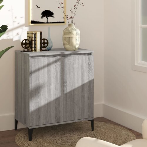 VidaXL komoda siva sonoma 60x35x70 cm konstruiran les Slike