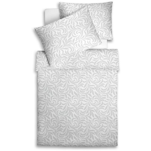 Fleuresse posteljnina 140/200 cm damast bela Slike