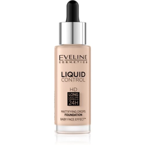 Eveline Cosmetics Liquid Control tekoči puder s pipeto odtenek 002 Soft Porcelain 32 ml Cene