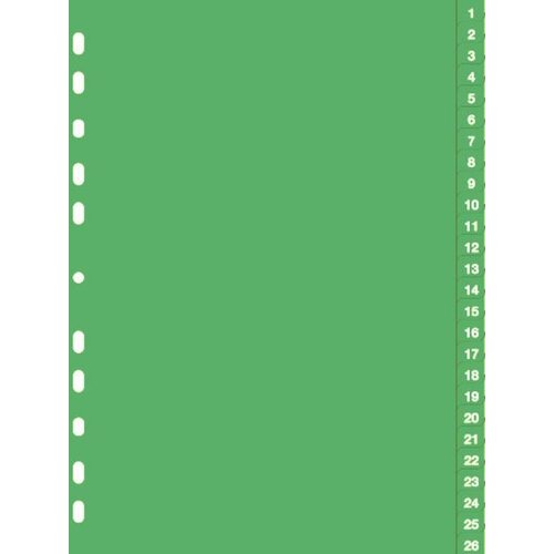 Durable Ločilni listi 1/52 zeleni (6157), (20382481) Cene