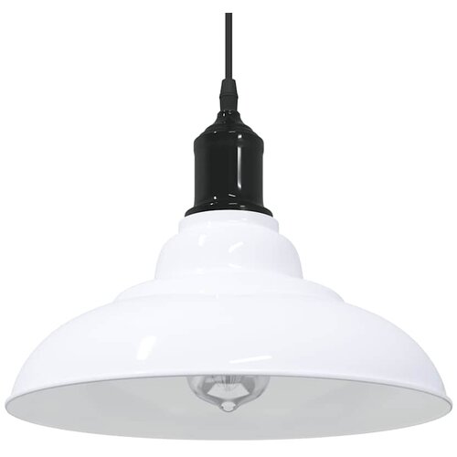 VISILICA podesiva po visini E27 sjajno bijela &amp;Oslash; 31 cm metal Slike