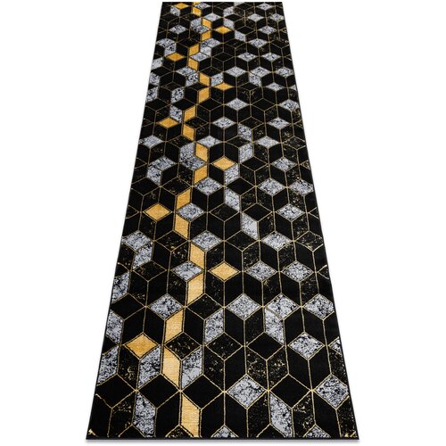 RugsX Preproge Tekač, Tekač GLOSS sodobni 400B 86 stilski, 70x200 cm Črna Cene