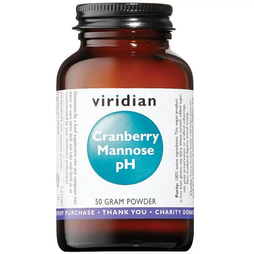 Viridian Nutrition D-manoza z brusnicami, pH Viridian (50 g)
