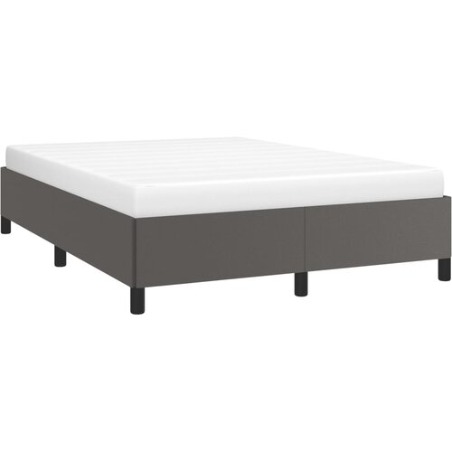  Okvir za krevet sivi 140x190 cm od umjetne kože Slike