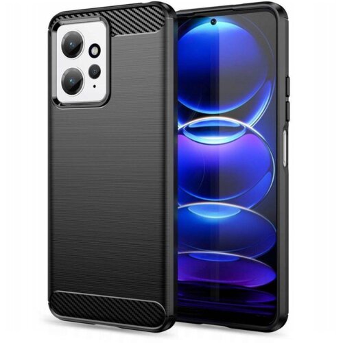  Silikonski ovitek za xiaomi redmi 12 4G - mat carbon črn Cene