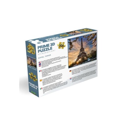  Puzzle 3d 500 pcs eiffel tower paris 61x46cm 10080 ( 114/10080 ) Slike