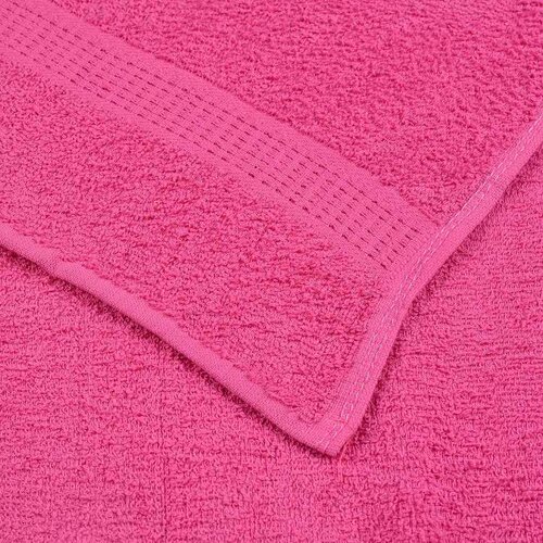  Ručnici 10 kom ružičasti 100 x 200 cm 360 gsm od 100 % pamuka Slike