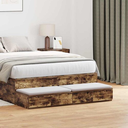  Ladice za krevet s ladicama Dimljeni hrast 120 x 36,5 x 16,5 cm Cijene