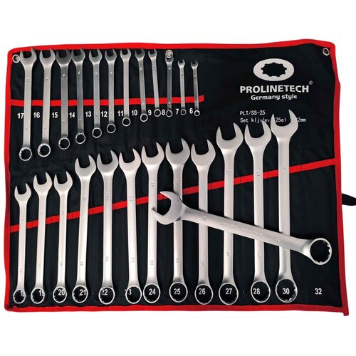  Set okasto vilastih ključeva 25 komada 6-32mm Prolinetech Germany Cene