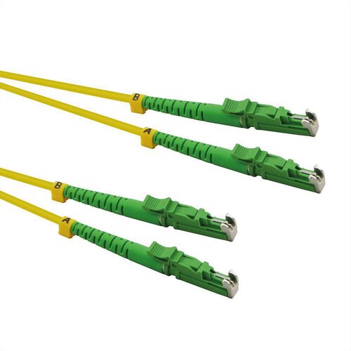 Roline FO Jumper Cable Duplex, 9/125µm, OS2, LSH/LSH, APC Polish, LSOH, žuti, 2 m Slike