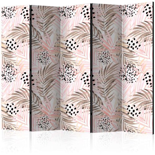  Paravan u 5 dijelova - Pink Palm Leaves II [Room Dividers] 225x172 Cijene