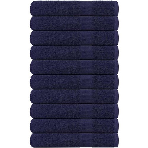 VidaXL Brisače za savno 10 kos modra 80x200 cm 360 g/m&amp;sup2; 100% bombaž Slike