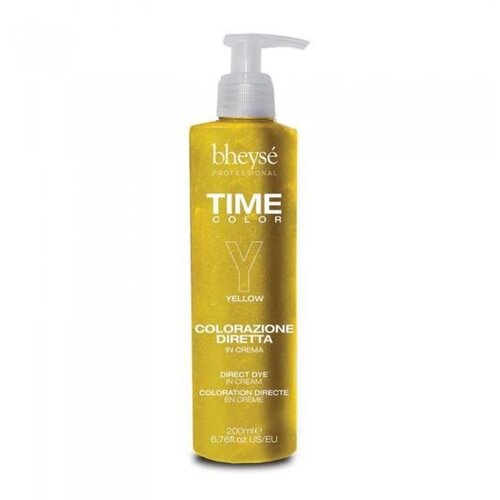  BHEYSE&amp;#039; TIME COLOR DIRETTA Polutrajna farba za kosu 200ml Yellow Slike
