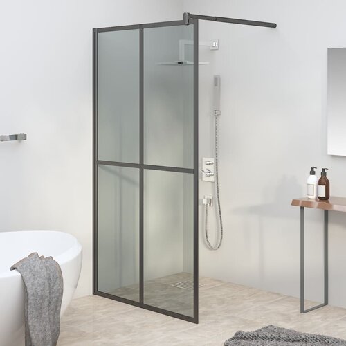 vidaXL Pregrada za tuš 100 x 195 cm od tamnog kaljenog stakla Cijene