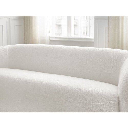 Bobochic Paris Bela sedežna garnitura iz tkanine boucl&amp;eacute; 193 cm Elina &amp;ndash; Slike