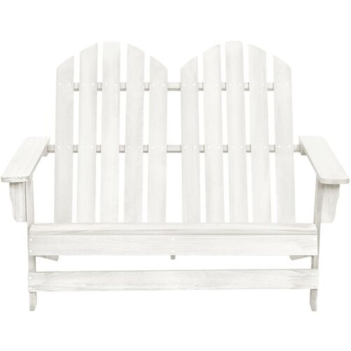 Maison Chic Vrtni Stoli - Stol za vrt Adirondack za 2 osebi trden les jelke bel JS618, (21877645) Cene