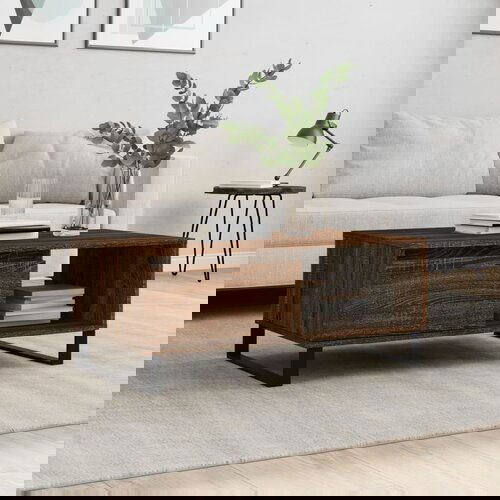 vidaXL Stolić za kavu smeđa boja hrasta 90x50x36 5cm konstruirano drvo Cijene