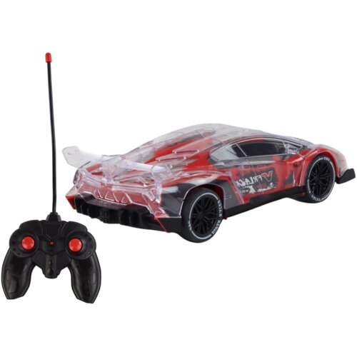Rc sportski automobil na daljinsko upravljanje, crvena svjetla u mjerilu 1:16 Slike