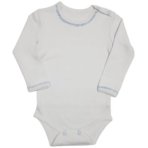 Bunny Boo Bodi za bebe dugih rukava, Belo-plavi Cene