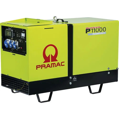 Pramac Agregat serije P, dizelski, 400/230V, P 11000 - zmogljivost COP 6,00 kVA (230 V) / 10,00 kVA (400 V), 5,4 / 8,0 kW