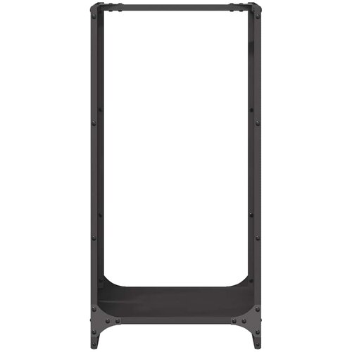  Stalak za drva crni 40x30x80 cm hladno valjani čelik Slike