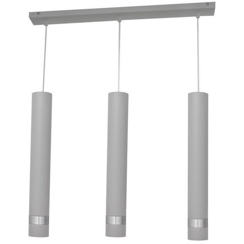  LED luster na sajli TUBA 3xGU10/4,8W/230V siva/sjajni hrom Cene