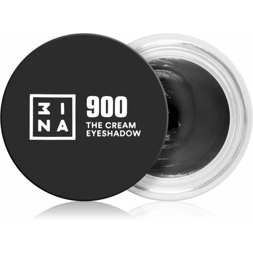 3INA The 24H Cream Eyeshadow kremasto senčilo za oči odtenek 900 Black 3 ml