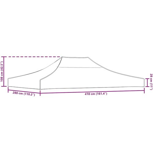 Krov za &amp;scaron;ator za zabave 4 x 3 m antracit 270 g/m&amp;sup2; Slike