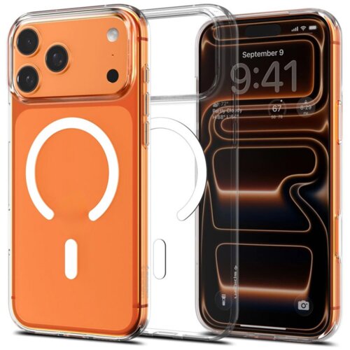 Spigen Maska Liquid Crystal Mag MagSafe za iPhone 17 Pro Max clear/white Cene