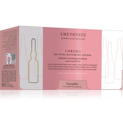 FarmaVita Amethyste Chroma svilenkasta njega za regeneraciju za obojenu kosu 10x10 ml Cijene