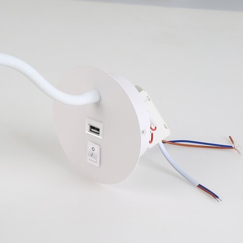  Brilagi - LED fleksibilna zidna lampa sa USB priključkom MAYA LED/3W/230V bela Slike