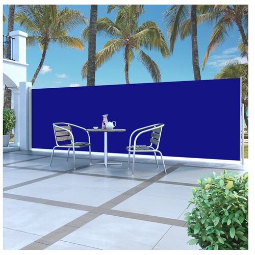  Uvlačiva bočna tenda 160 x 500 cm plava Cene