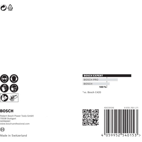 Bosch EXPERT M480 brusna mreža za rotacione brusilice od 125 mm, granulacija 240 - pakovanje od 5 komada - 2608900677 Slike